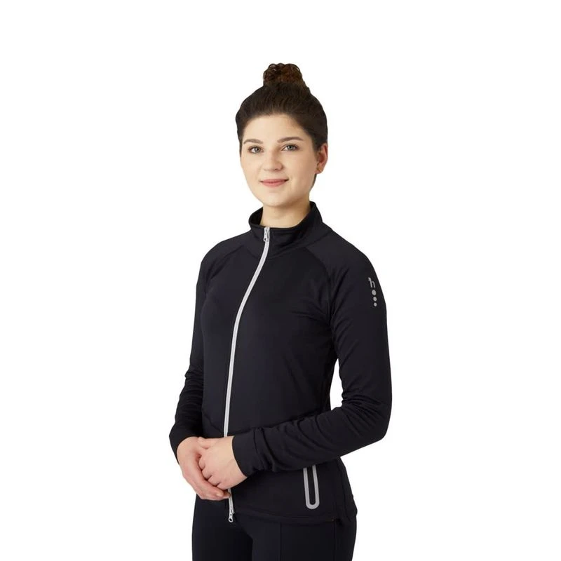 Horze Women's Vera Full Zip Tech Sweatshirt - Dark Navy 4 Horze Women's Vera Full Zip Tech Sweatshirt - Dark Navy - Image 2