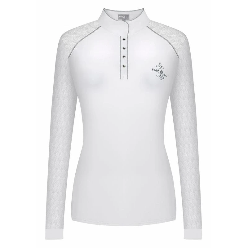 Fair Play Women's Anita Long Sleeve Competition Shirt - White 3 Fair Play Women's Anita Long Sleeve Competition Shirt - White