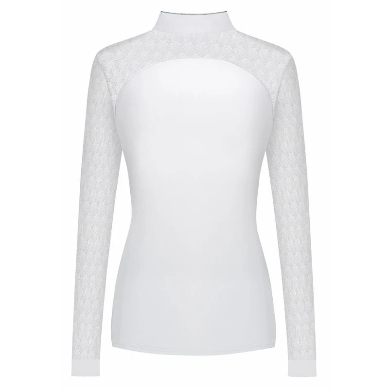 Fair Play Women's Anita Long Sleeve Competition Shirt - White 4 Fair Play Women's Anita Long Sleeve Competition Shirt - White - Image 2
