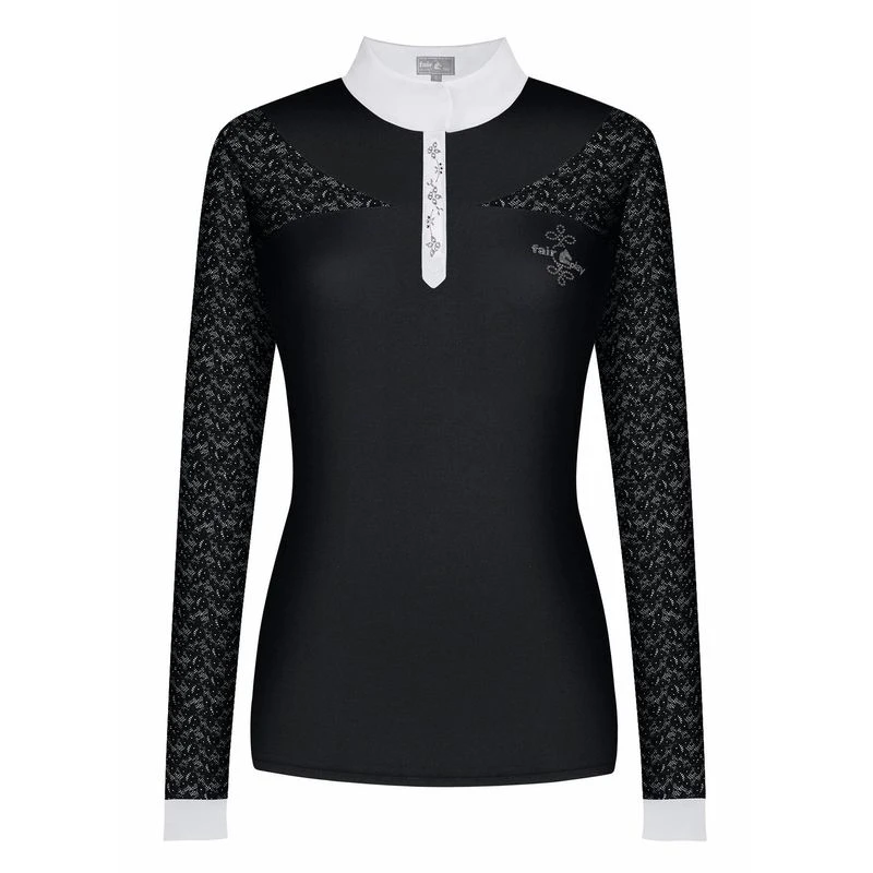 Fair Play Women's Alexis Long Sleeve Competition Shirt - Black 3 Fair Play Women's Alexis Long Sleeve Competition Shirt - Black