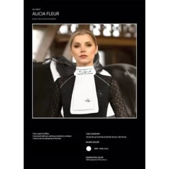 Fair Play Alicia Fleur Ready Tied Stock Tie - White 7 Fair Play Alicia Fleur Ready Tied Stock Tie - White -Equestrian Supplies 656429 800 800