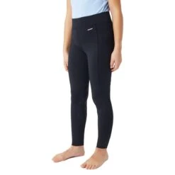 Horze Kids' Yana Knee Patch Tights - Dark Navy 8 Horze Kids' Yana Knee Patch Tights - Dark Navy -Equestrian Supplies 659986 800 800