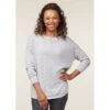 EQL Women's Chevron Pointelle Sweater - Heather Grey 2 EQL Women's Chevron Pointelle Sweater - Heather Grey -Equestrian Supplies 669730 800 800