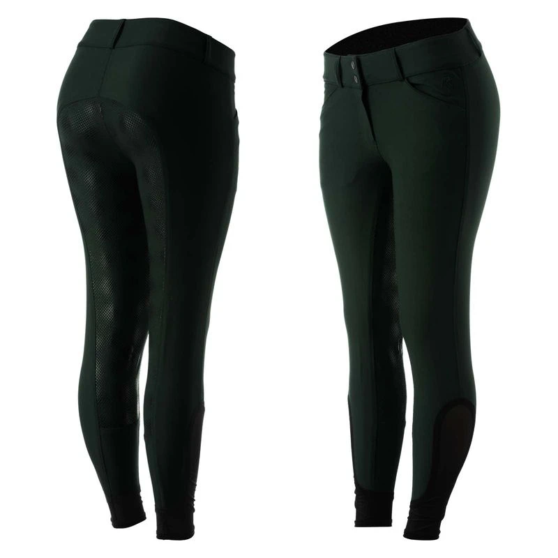 Equinavia Women's Maud Full Seat Breeches - Deep Green 3 Equinavia Women's Maud Full Seat Breeches - Deep Green