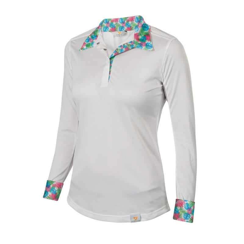 Shires Aubrion Women's Equestrian Style Shirt - Tropical 3 Shires Aubrion Women's Equestrian Style Shirt - Tropical