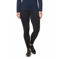 Kerrits Women's Free Style Knee Patch Pocket Tights - Black Solid -Equestrian Supplies 681150 800 800