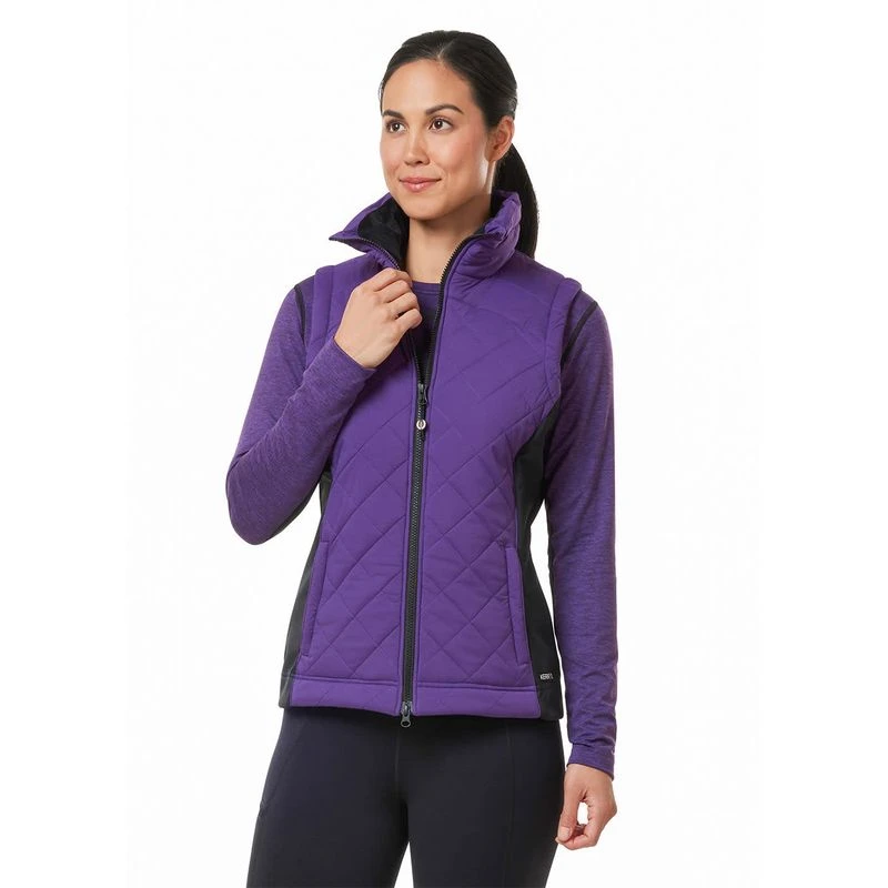 Kerrits Women's Full Motion Quilted Vest - Huckleberry 4 Kerrits Women's Full Motion Quilted Vest - Huckleberry - Image 2