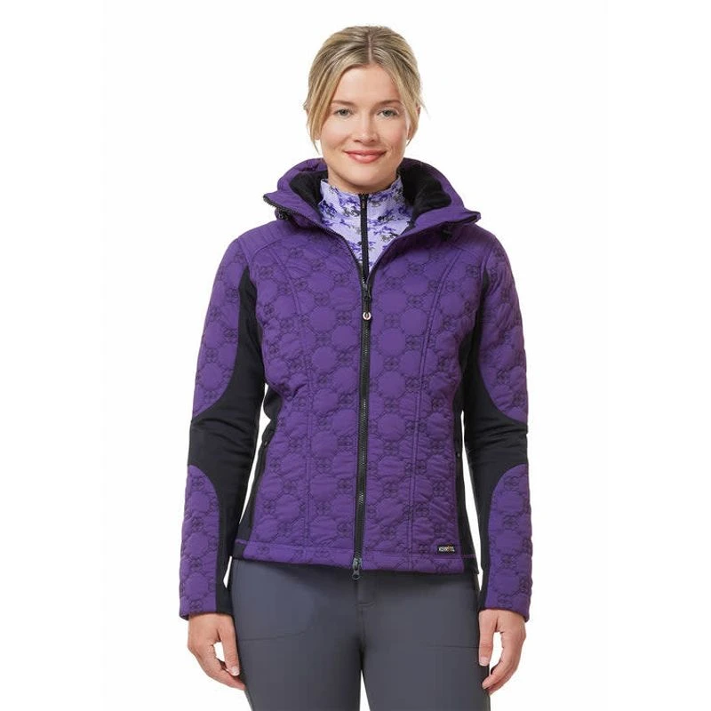 Kerrits Women's Bit By Bit Quilted Jacket - Huckleberry 4 Kerrits Women's Bit By Bit Quilted Jacket - Huckleberry - Image 2