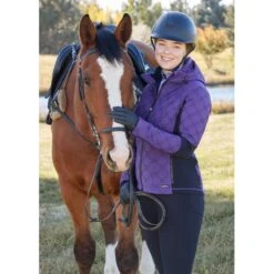 Kerrits Women's Bit By Bit Quilted Jacket - Huckleberry 11 Kerrits Women's Bit By Bit Quilted Jacket - Huckleberry -Equestrian Supplies 682643 800 800