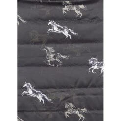 Kerrits Kids' Pony Tracks Reversible Quilted Jacket - Black Run Free/Black -Equestrian Supplies 683179 800 800