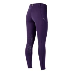 Kerrits Women's Power Stretch Knee Patch Pocket Tights - Huckleberry -Equestrian Supplies 683627 800 800