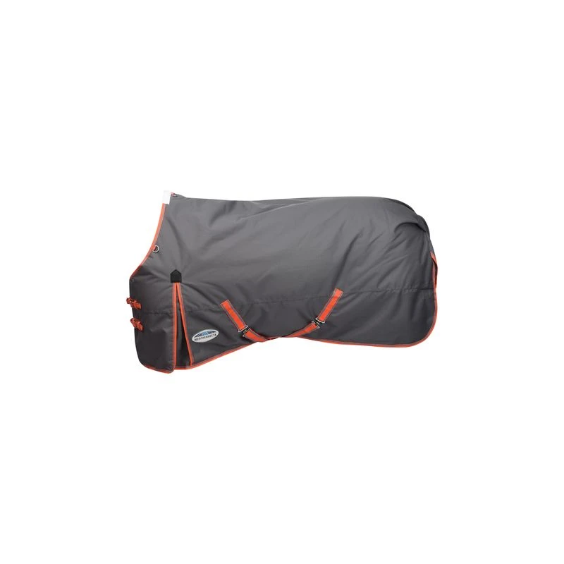 Weatherbeeta Comfitec Essential Plus Standard Neck Lite - Grey/Orange/Blue 4 Weatherbeeta Comfitec Essential Plus Standard Neck Lite - Grey/Orange/Blue - Image 2