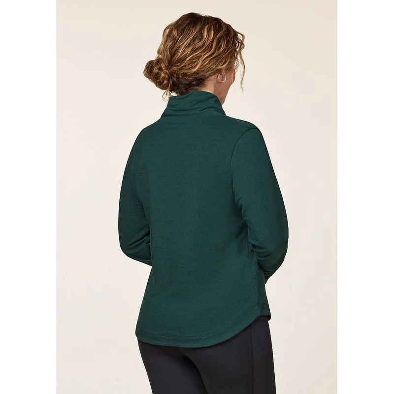 EQL Women's Weekender Wrap Neck Top - Hunter 5 EQL Women's Weekender Wrap Neck Top - Hunter - Image 3