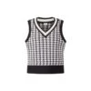 EQL Women's Houndstooth Sweater Vest - Black/Soft White -Equestrian Supplies 694431 800 800
