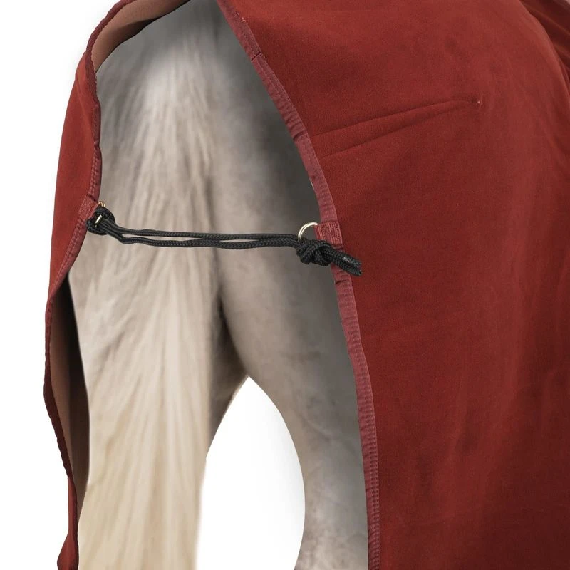 Horze Terrazzo Double Bonded Fleece Cooler - Smoked Paprika 5 Horze Terrazzo Double Bonded Fleece Cooler - Smoked Paprika - Image 3