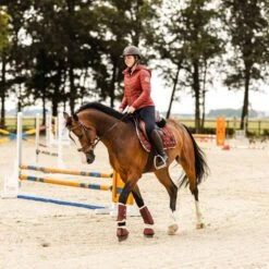 Horze Terrazzo Bell Boots With Fleece - Smoked Paprika -Equestrian Supplies 695483 800 800