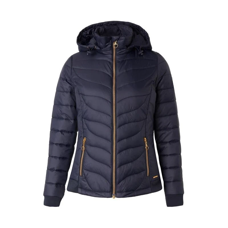 Horze Women's Shannon Light Padded Jacket - Dark Navy 3 Horze Women's Shannon Light Padded Jacket - Dark Navy