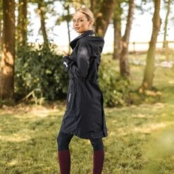 B Vertigo Women's Joanna Raincoat - Dark Navy -Equestrian Supplies 695684 800 800