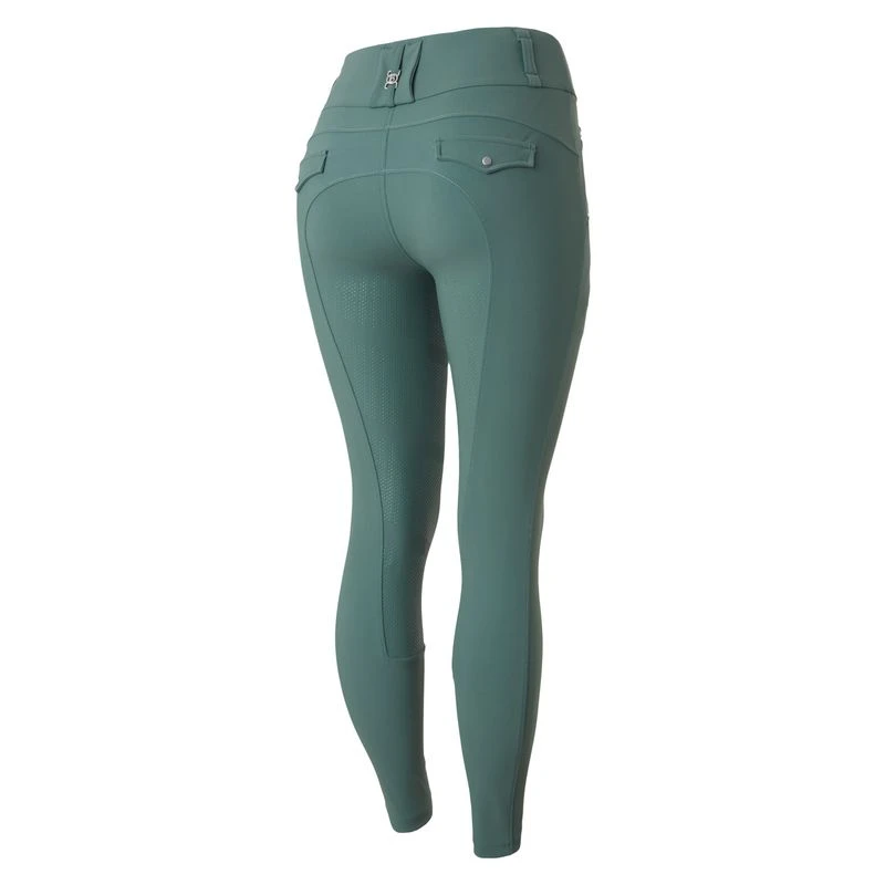 B Vertigo Women's Enya Full Seat Breeches - Jungle Green 3 B Vertigo Women's Enya Full Seat Breeches - Jungle Green