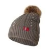 B Vertigo Women's Rosalie Knitted Pom Pom Hat - Major Brown -Equestrian Supplies 697127 800 800