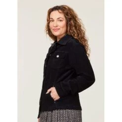 EQL Women's In Motion Corduroy Jacket - Black -Equestrian Supplies 698241 800 800