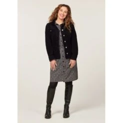 EQL Women's In Motion Corduroy Jacket - Black -Equestrian Supplies 698243 800 800