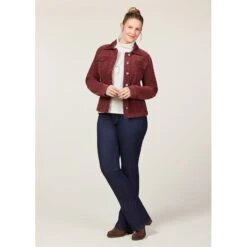 EQL Women's In Motion Corduroy Jacket - Mahogany -Equestrian Supplies 698348 800 800