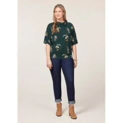 EQL Women's Lexi Cowl Neck Dolman Shirt - Ivy Hunt Field Floral -Equestrian Supplies 698388 800 800