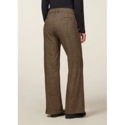 EQL Women's Chelsea Houndstooth Plaid Wide Leg Pants - Camel/Black 9 EQL Women's Chelsea Houndstooth Plaid Wide Leg Pants - Camel/Black -Equestrian Supplies 700264 800 800