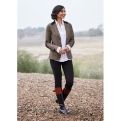 EQL Women's Chelsea Houndstooth Plaid Blazer - Camel/Black 13 EQL Women's Chelsea Houndstooth Plaid Blazer - Camel/Black -Equestrian Supplies 700399 800 800