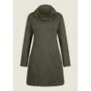 EQL Women's Textured Cowl Neck Dress - Evergreen -Equestrian Supplies 700541 800 800