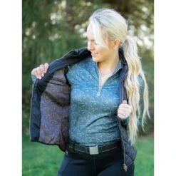 FITS Women's Ayra Fall Winter Long Sleeve Tech Shirt - Hot Pink Horse Print 7 FITS Women's Ayra Fall Winter Long Sleeve Tech Shirt - Hot Pink Horse Print -Equestrian Supplies 700594 800 800