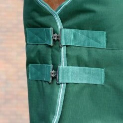 Saxon Defiant 1200D Combo Neck Heavy - Hunter Green/White -Equestrian Supplies 707874 800 800