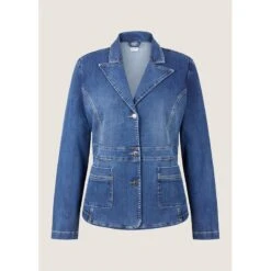 EQL Women's In Motion Denim Blazer - Midnight Wash