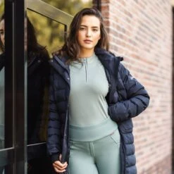 B Vertigo Women's Evelina Full Seat Winter Tights - Lily Pad -Equestrian Supplies 716782 800 800